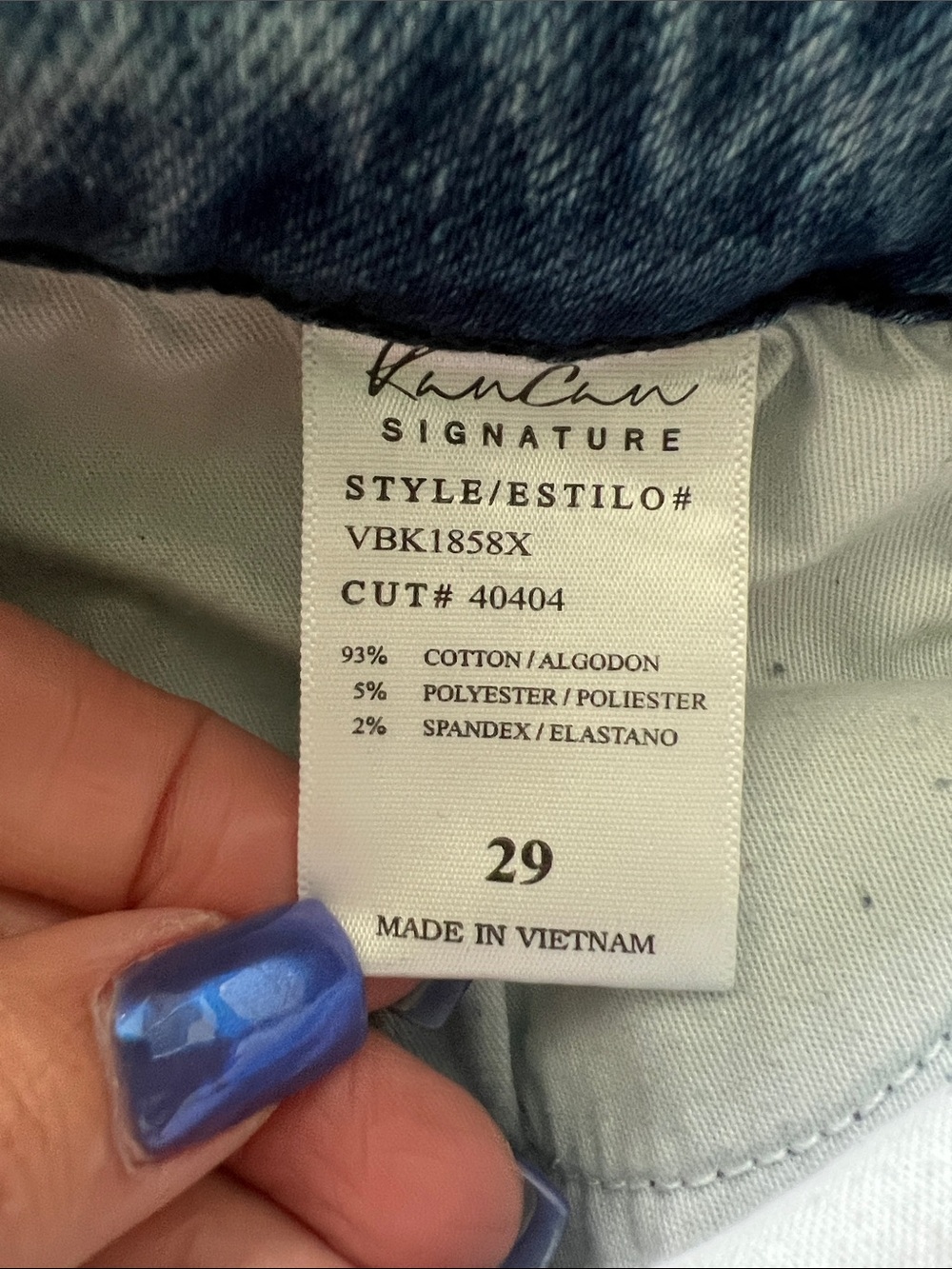 KanCan Women's Mid Rise Super Flare Distressed Jeans in Lightwash Blue Size 29T - Picture 9 of 9